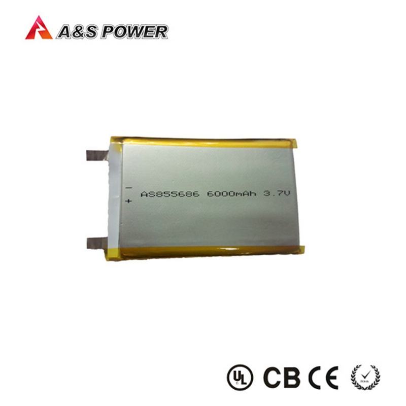 UL 855686 Rechargeable 3.7V 6000mAh Lithium Polymer Battery Li-Polymer Lipo
