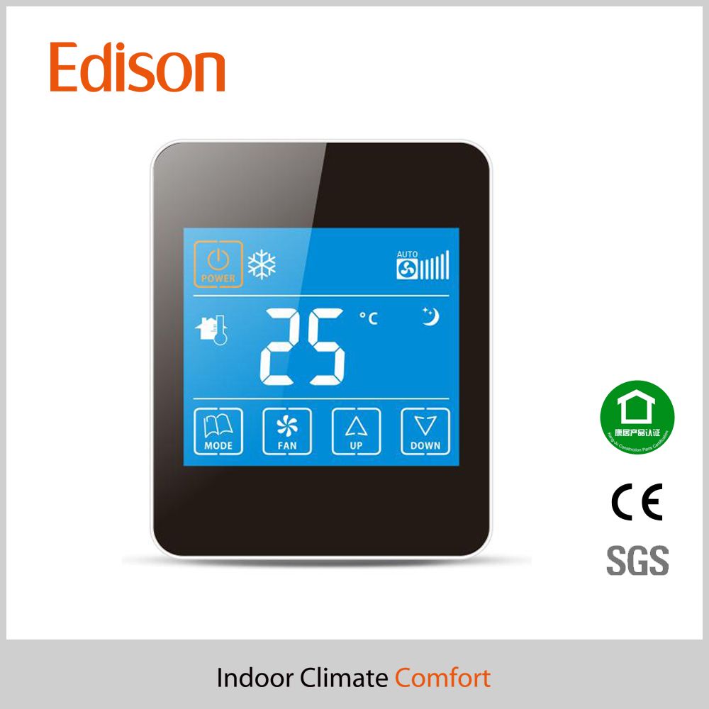 LCD Touch Screen Room Temperature Controller Thermostat for AC Fan Coil System (TX-928)