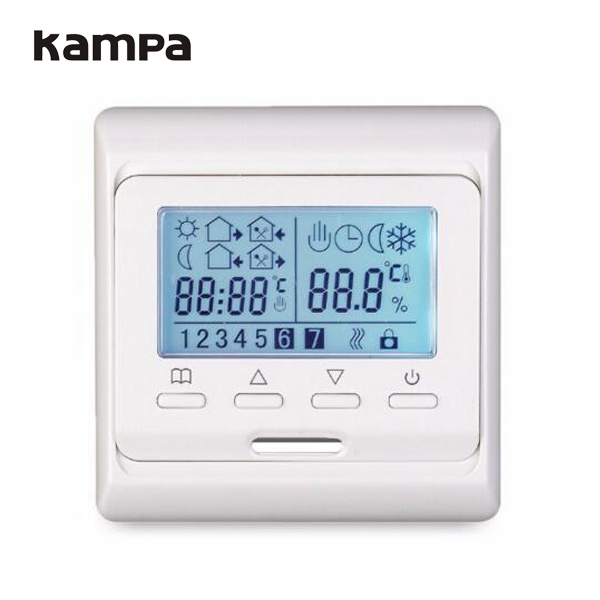 230V 16A Weekly Programmable Floor Heating LCD Display Thermostat Warm Floor Temperature Controller Thermostat