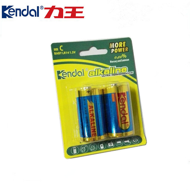 Blister Card Packed C Lr14 Am2 1.5V Alkaline Battery for Water Heater Use