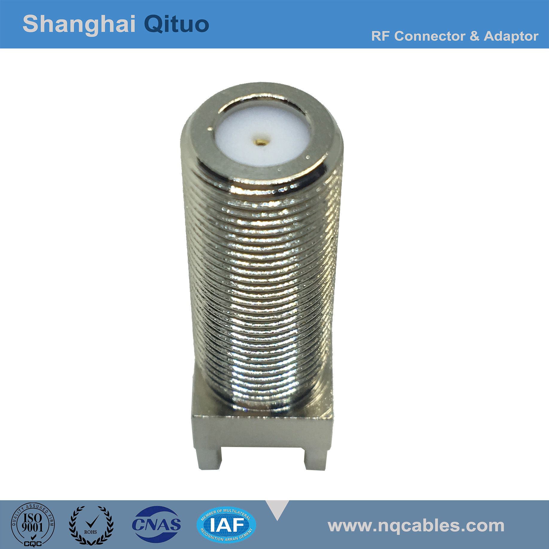 RF Connector Adaptor N to F Female Jack End-Tooth End-Launch