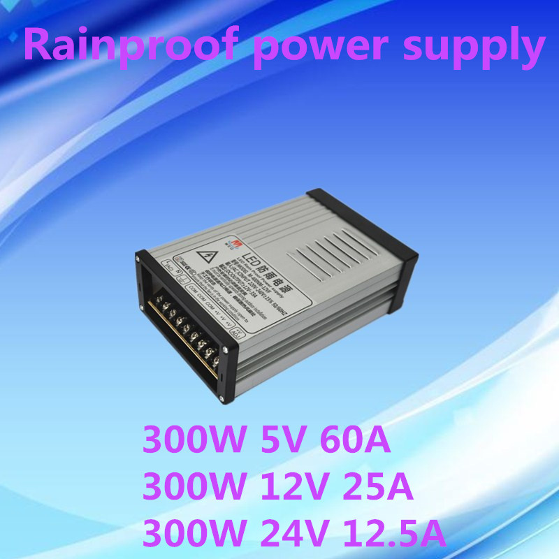 5V 60A Rainproof LED Switching Power Supply 300W SMPS