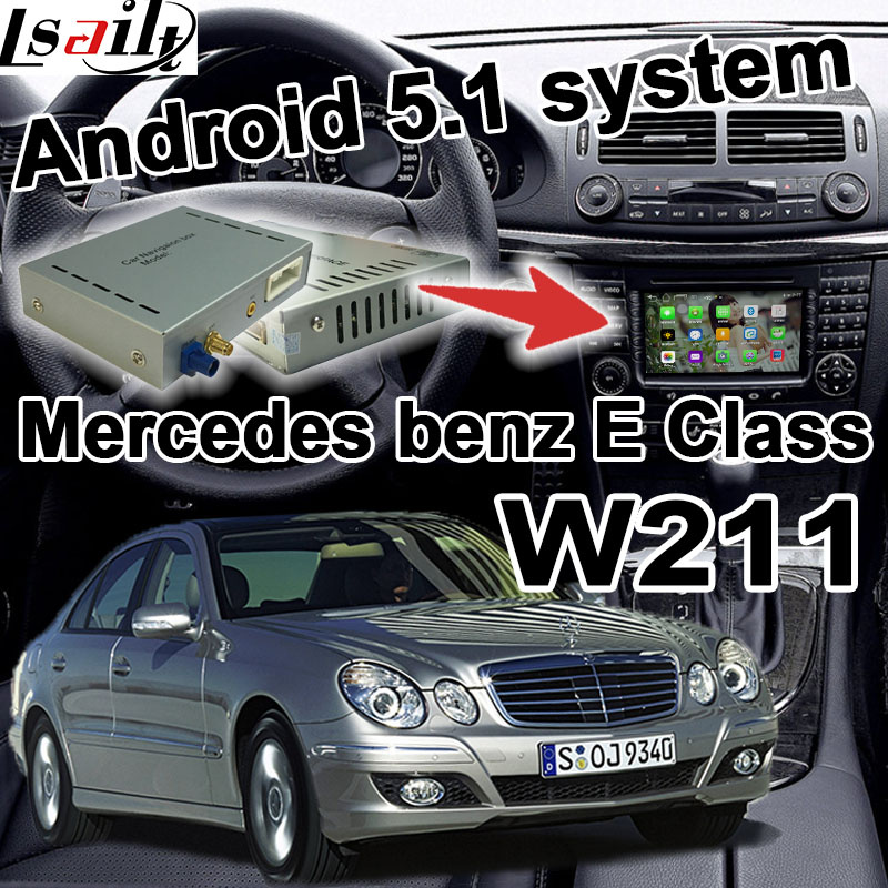 Android GPS Navigation Box Video Interface for Mercedes-Benz E Class W211 Cast Screen Waze Youtube WiFi Bluetooth