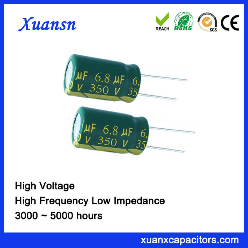 6.8UF 350V Aluminum Electrolytic Capacitor Low Impedance