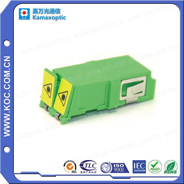 LC Duplex Adapter with Shutter for FTTH