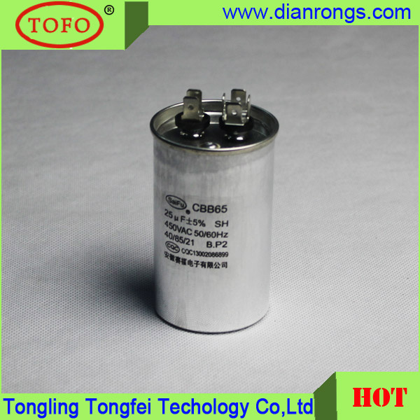 Pulse Capacitor Cbb65 Aluminum Super Capacitor 50UF