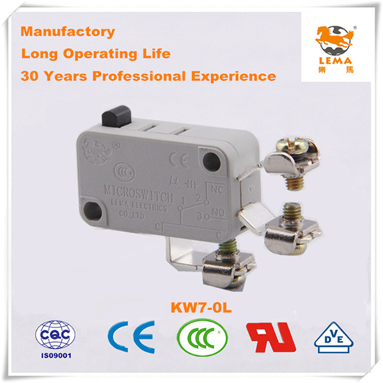 Lema Kw7-0L Grey Screw Terminal Micro Switch