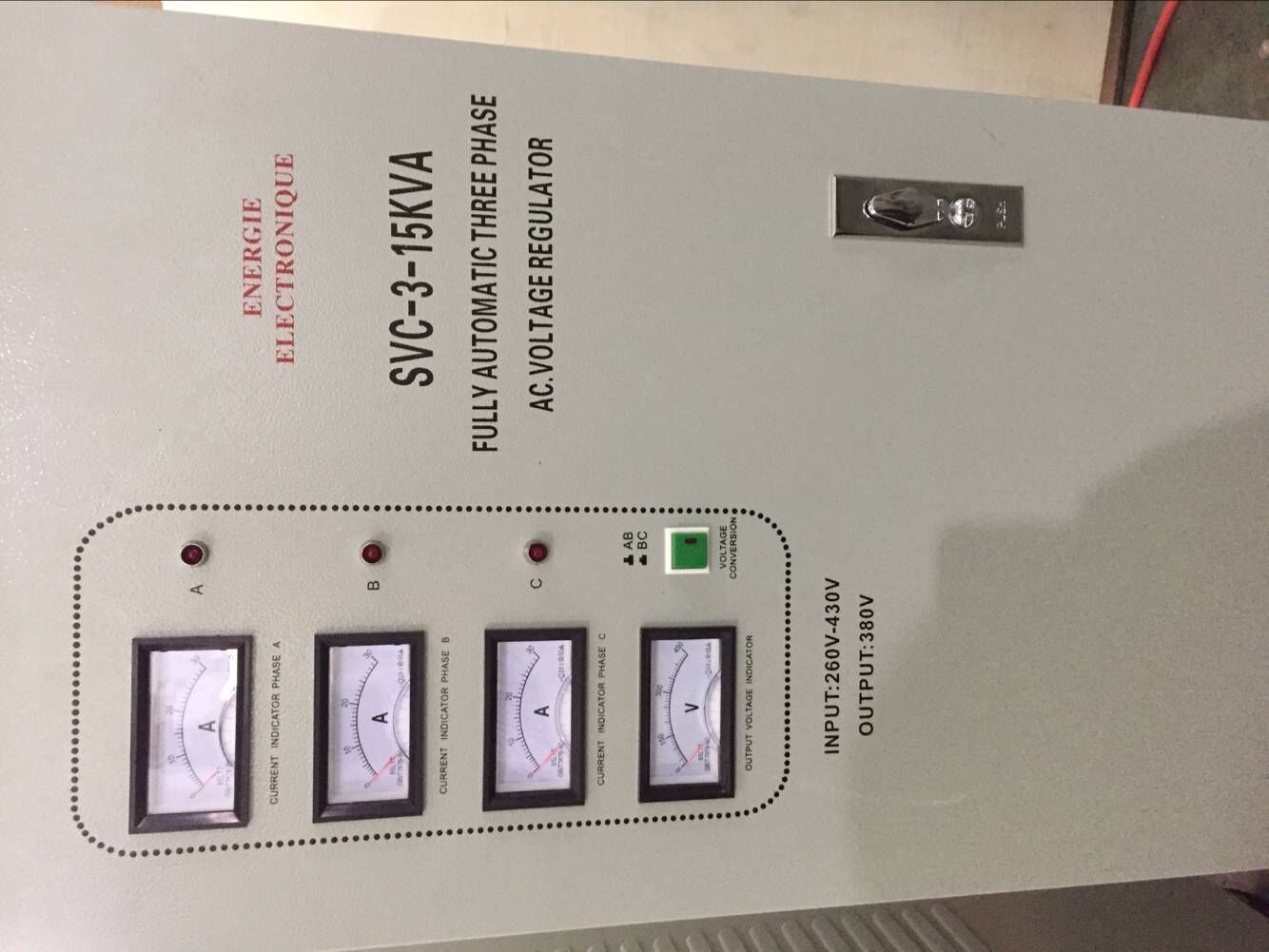 SVC-6kVA Three Phase Automatic Voltage Regulator Stabilizer
