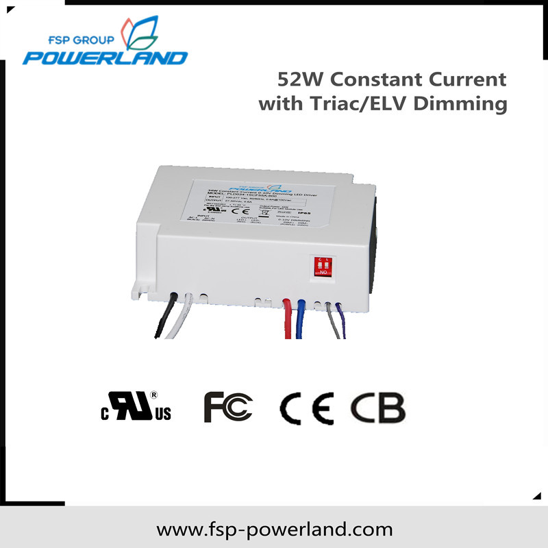 52W Constant Current LED Driver with Triac/Elv Dimming