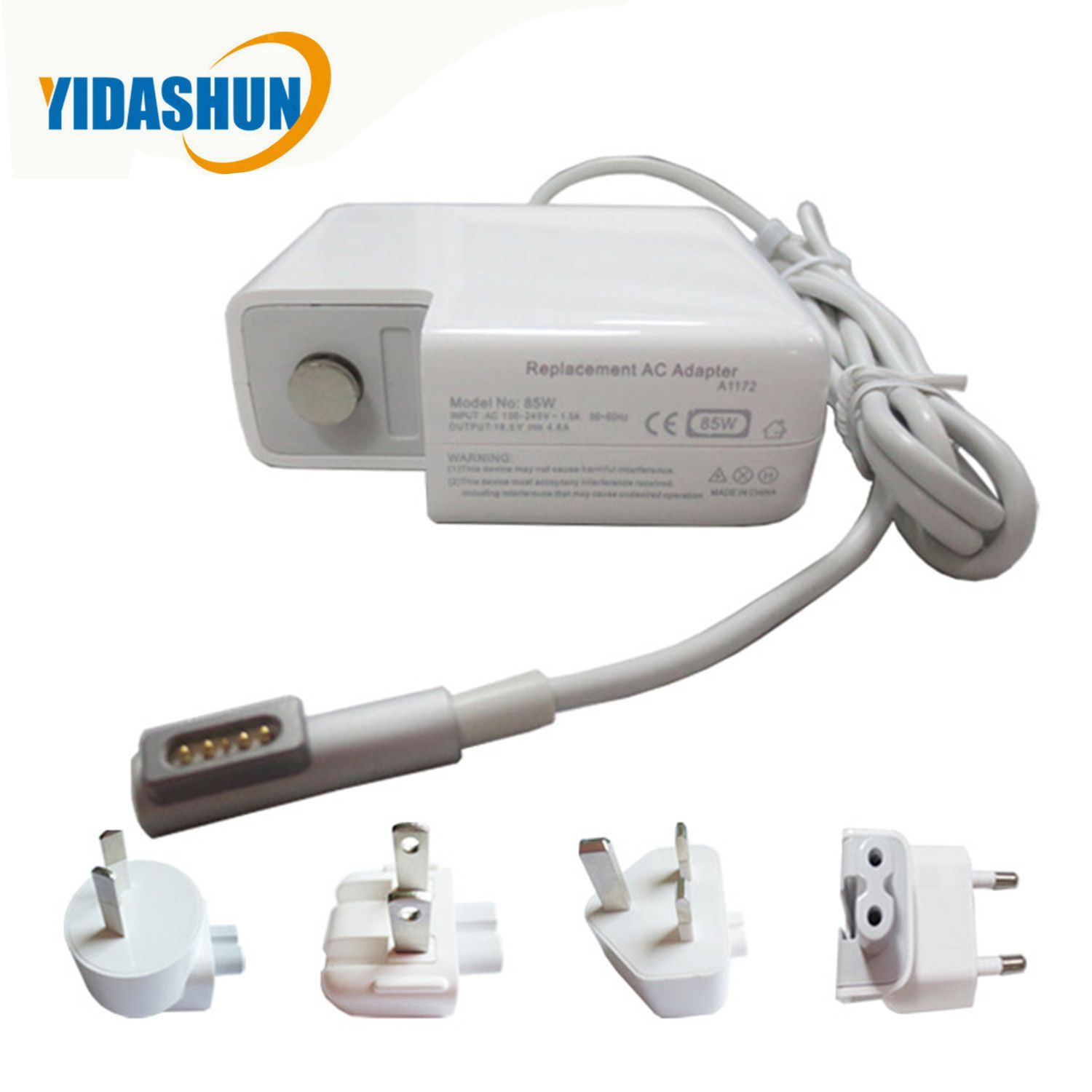 18.5V 4.6A 85W Laptop/Notebook AC Power Adapter Charger L Tip for Apple MacBook
