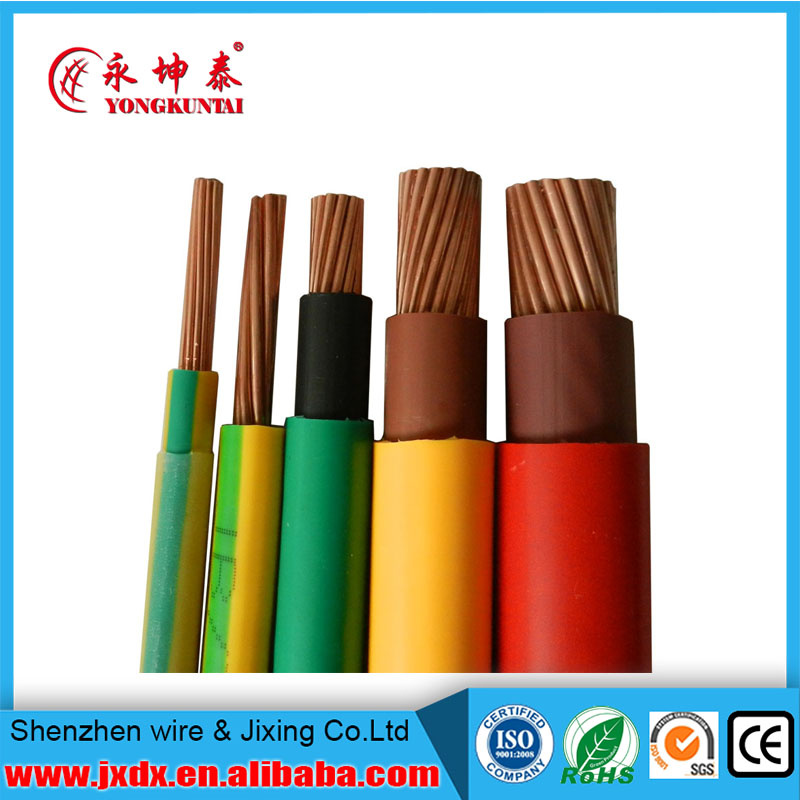 Building Electrical Cable Single Core Strander Copper Wire BVV / Bvr Electrical Wires