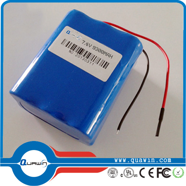 7.4V 9300mAh Rechargeable Li-ion Battery Pack