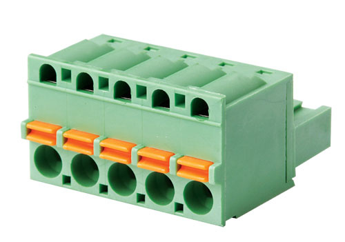 Pluggable Terminal Block with Spring Button