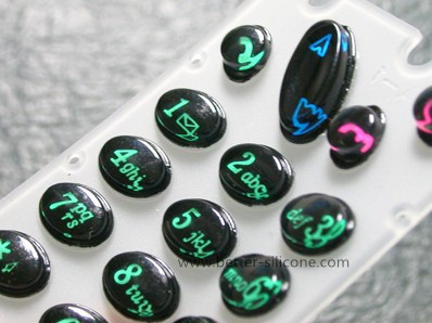 Silicone Rubber Epoxy and Print Keypad for Electronics
