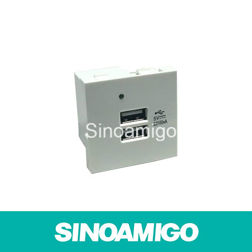 Socket Modules 2.1A USB Charger
