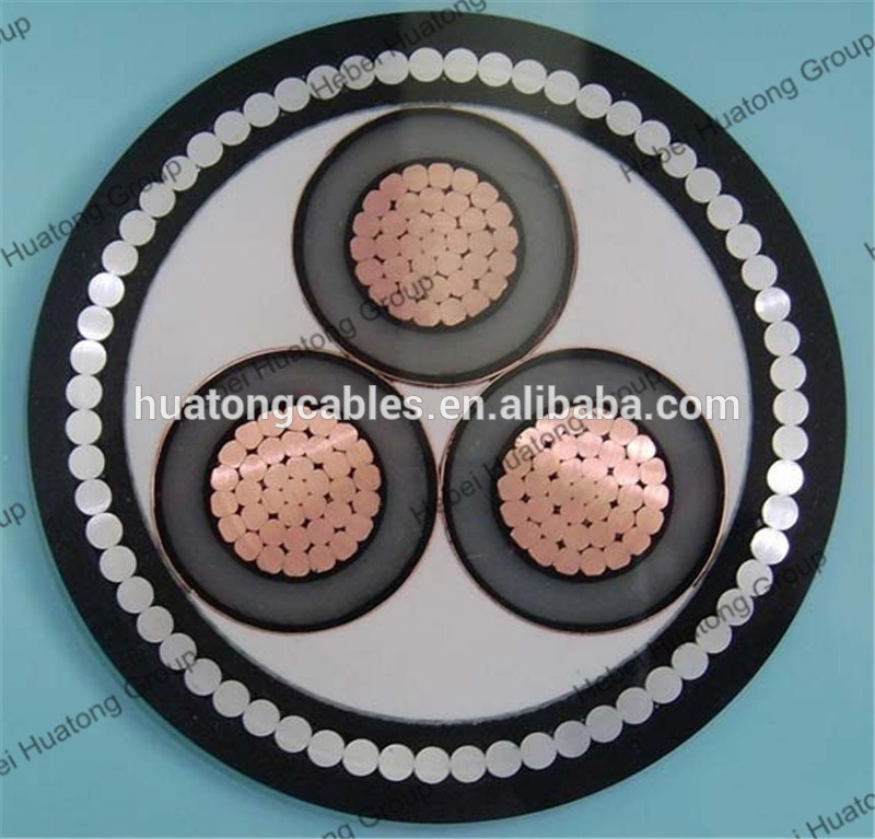 Cu Conductor XLPE Insulation Medium Voltage Power Cable