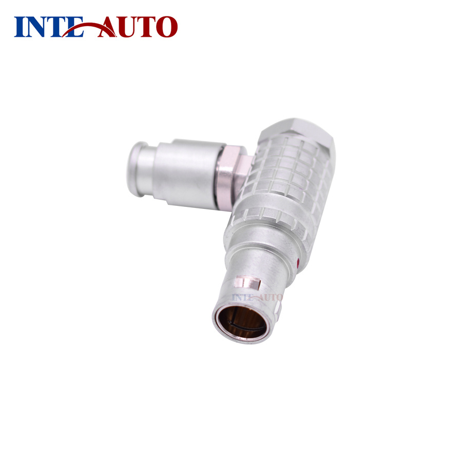 3 Pin Round Self-Locking Elbow Plug Compatible Lemo Fhg