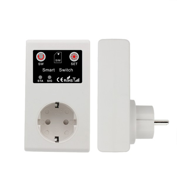 16A EU GSM Power Socket Remote Control Switch Relay Smart Intelligent Sockets Outlet 3000W SMS Call Android APP Home Automation