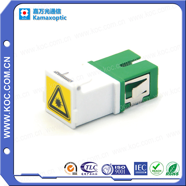 Sc/APC with Shutter Fiber Optic Adapter