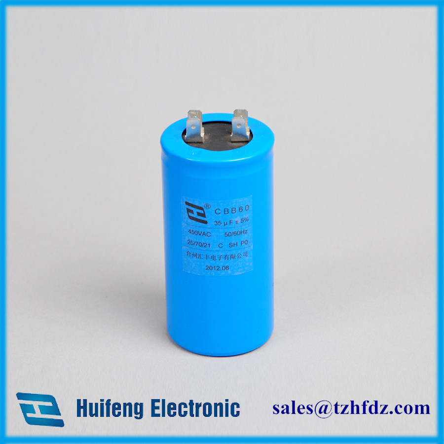 Cbb60 Motor Run Capacitor with Pins