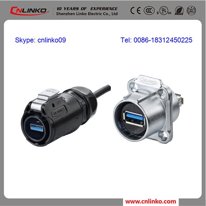 Lp24 USB3.0 Cable Connector/USB3.0 Female Socket