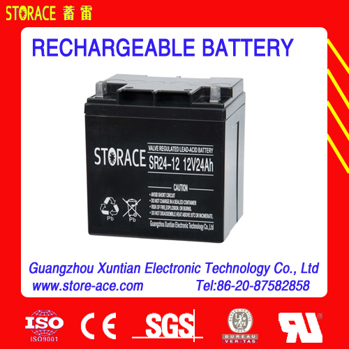 Storage Battery 12V 24ah Rechargeable Battery