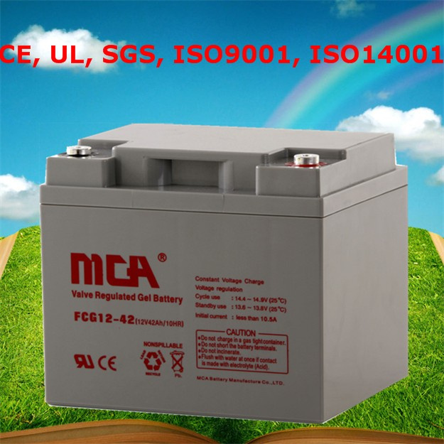 12V Gel Cell Batteries Solar Energy Storage Battery 42ah