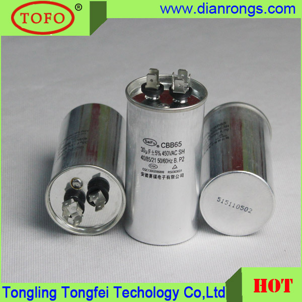 Cbb65 Capacitor/Cbb65 30UF 440VAC Capacitor