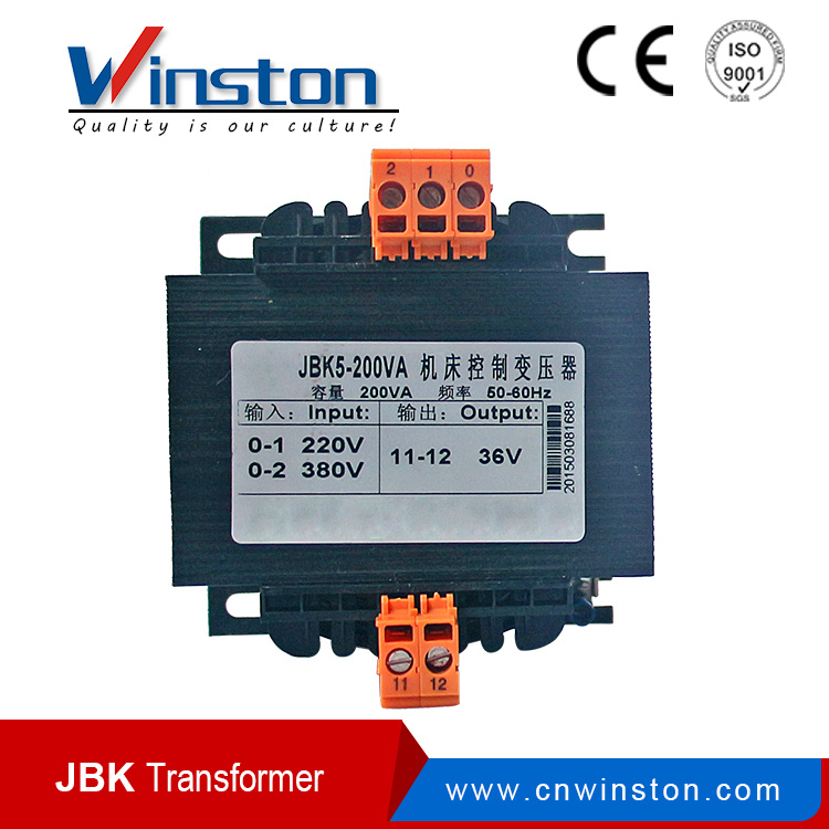 Winston Hot Sell 200va Single Control Transformer (JBK5-200)