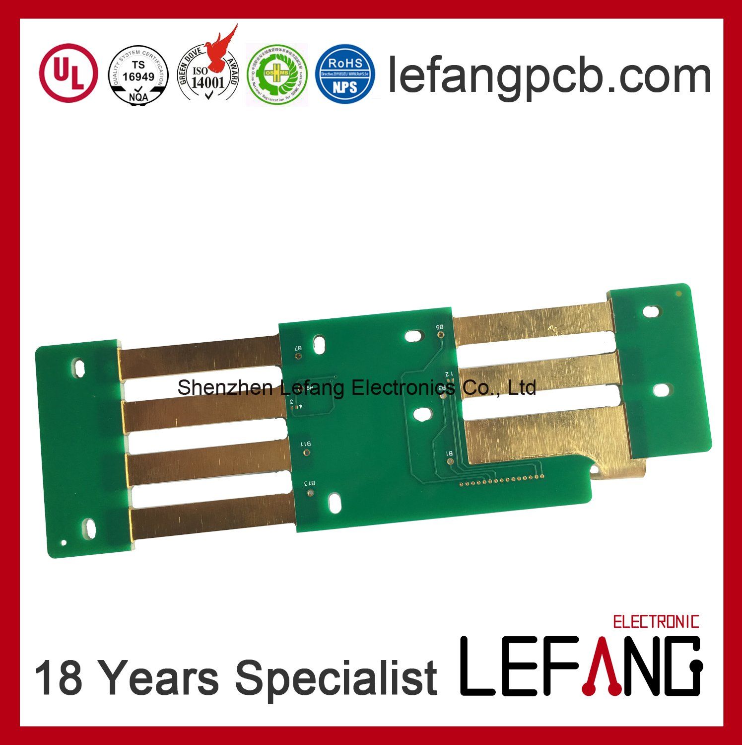 3.6mm Copper Base PCB Circuit Board for Power Panel
