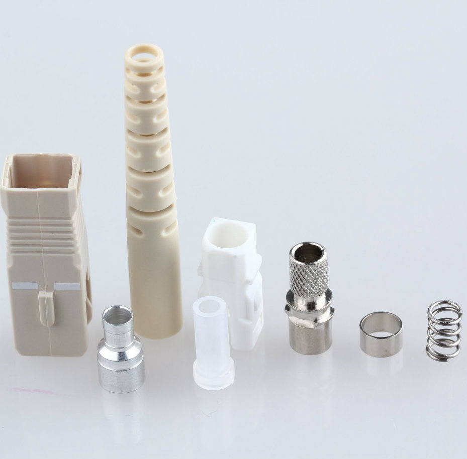 Sc Simplex 3.0mm Fiber Optic Kits Connector with Beige Boot