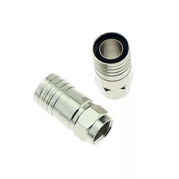 Rg11 Compression RF F Cable Connector for Coaxial Cable
