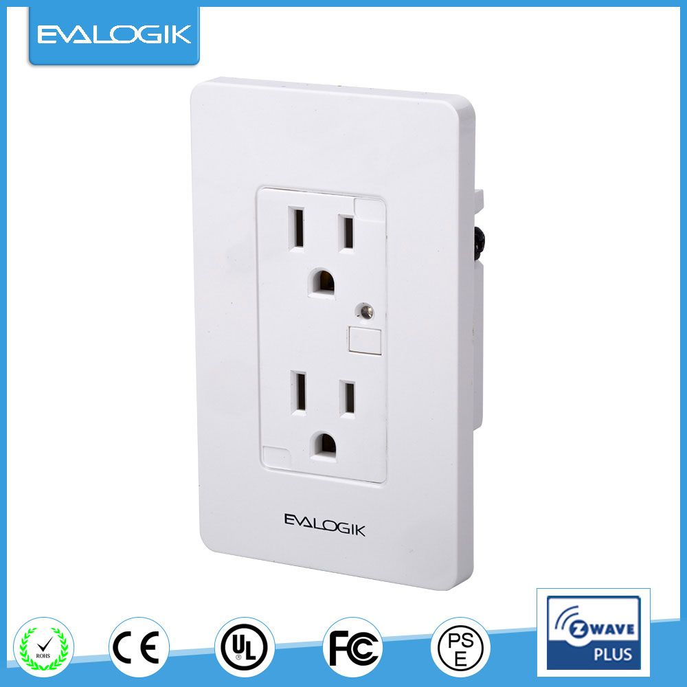 Z-Wave Wireless Smart Home Wall Mounted Outlet