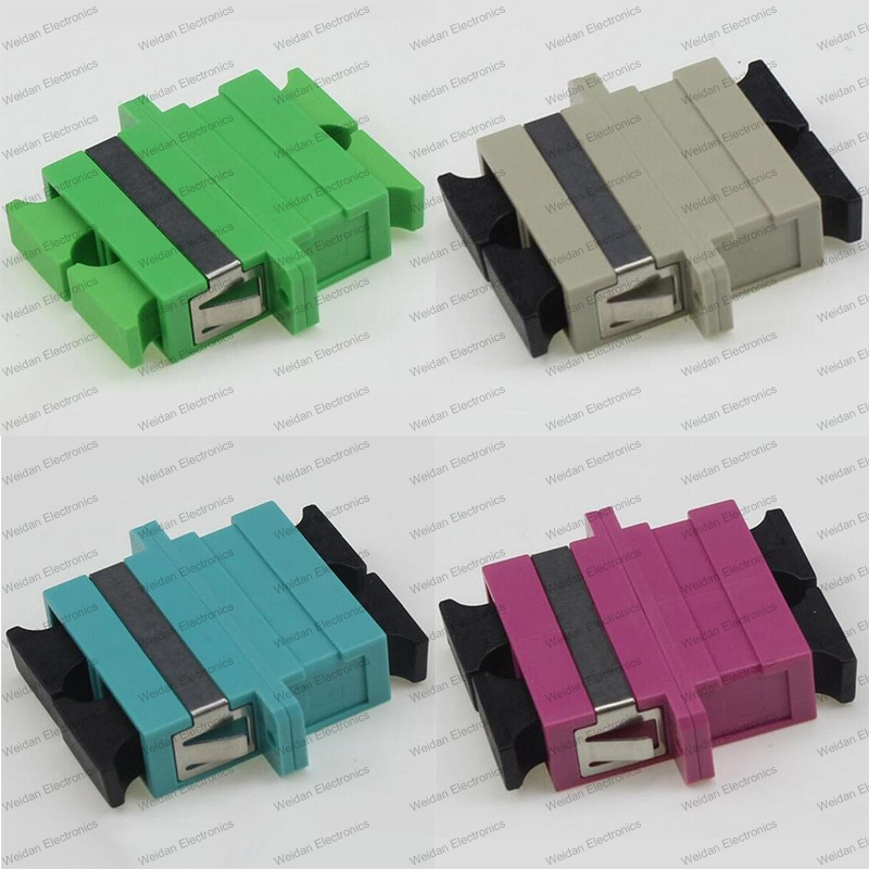 Sc Sm/mm/APC/Om3/Om4 Dx Ear Welding Optical Fiber Adapter