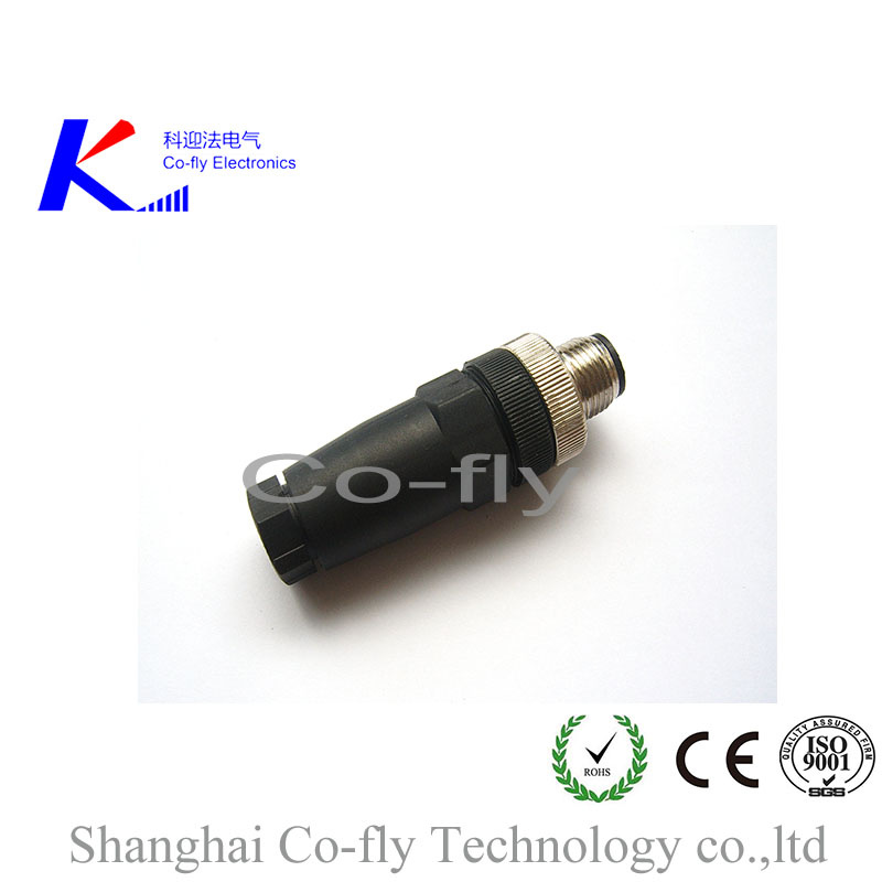 M8 Male Waterproof IP68 Screw Lock Molded Electrical Connector