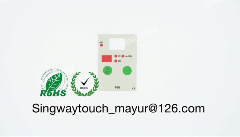 High Quality Customized 2 Button Metal Dome Membrane Switch Panel