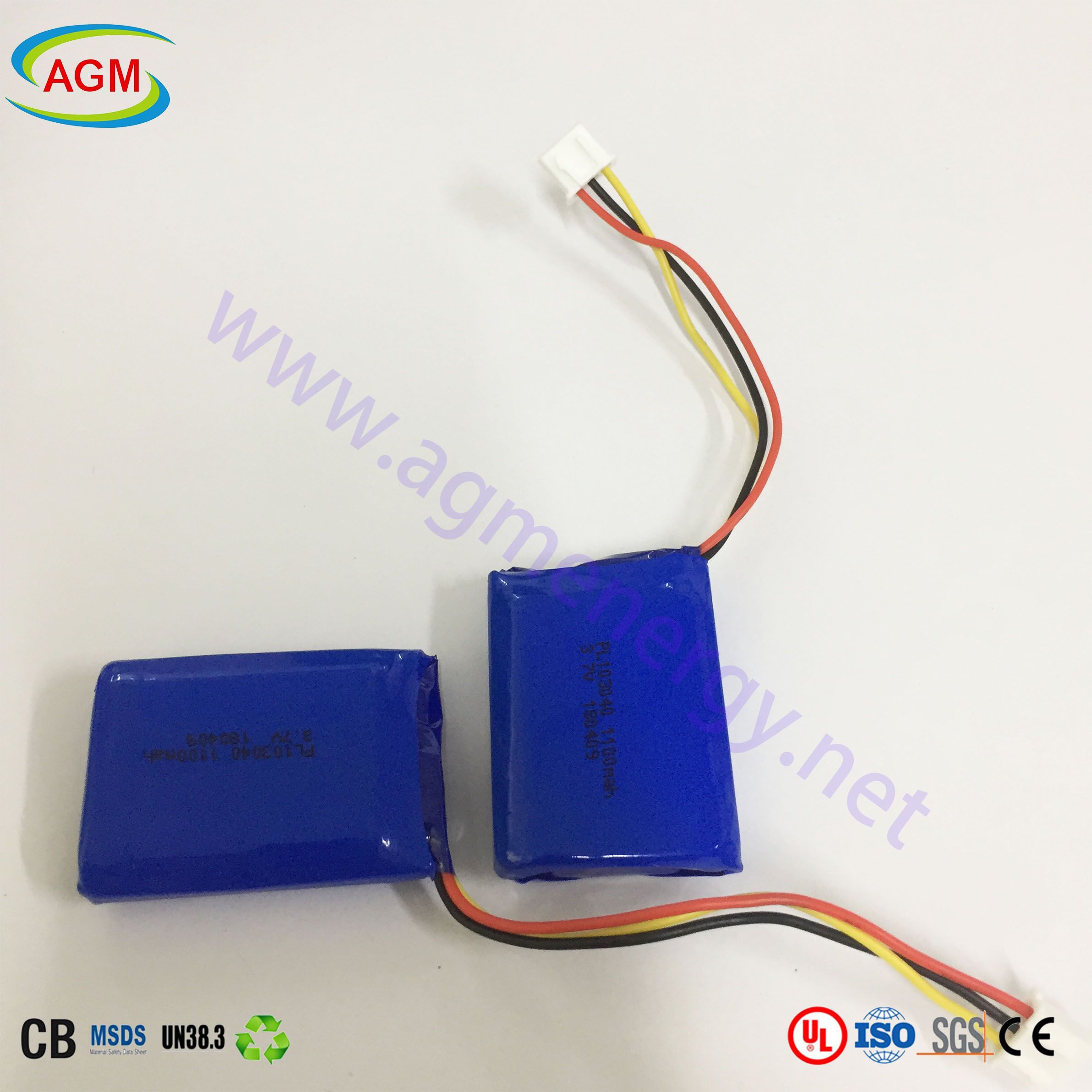 Pl 103040 3.7V 1200mAh Lipo Battery with BMS