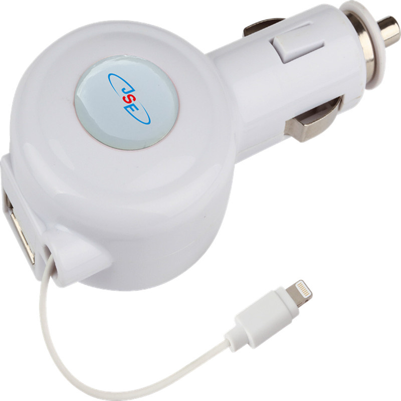 8 Pin Lightning Cable Car Charger with 3FT Lightning Cable