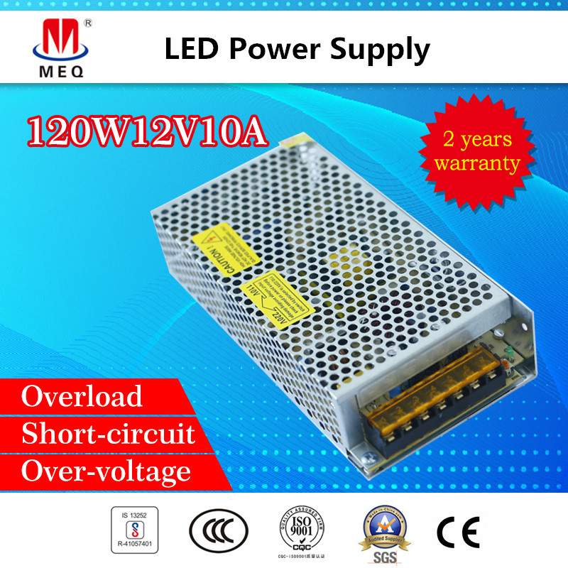120W 12V 10A Switching Power Supply with CCC SGS and BIS SMPS