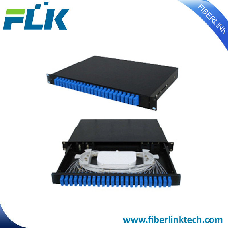 Fiber Optic Rack Mount Patch Panel Enclosure Sliding Type 19