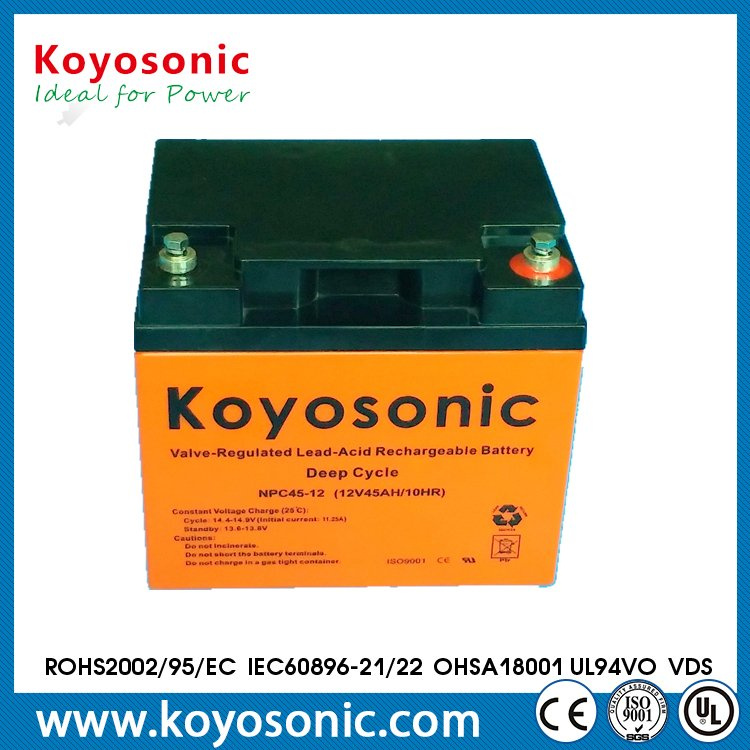 Rechargeable Deep Cycle AGM Battery 12V 50ah Solar Battery