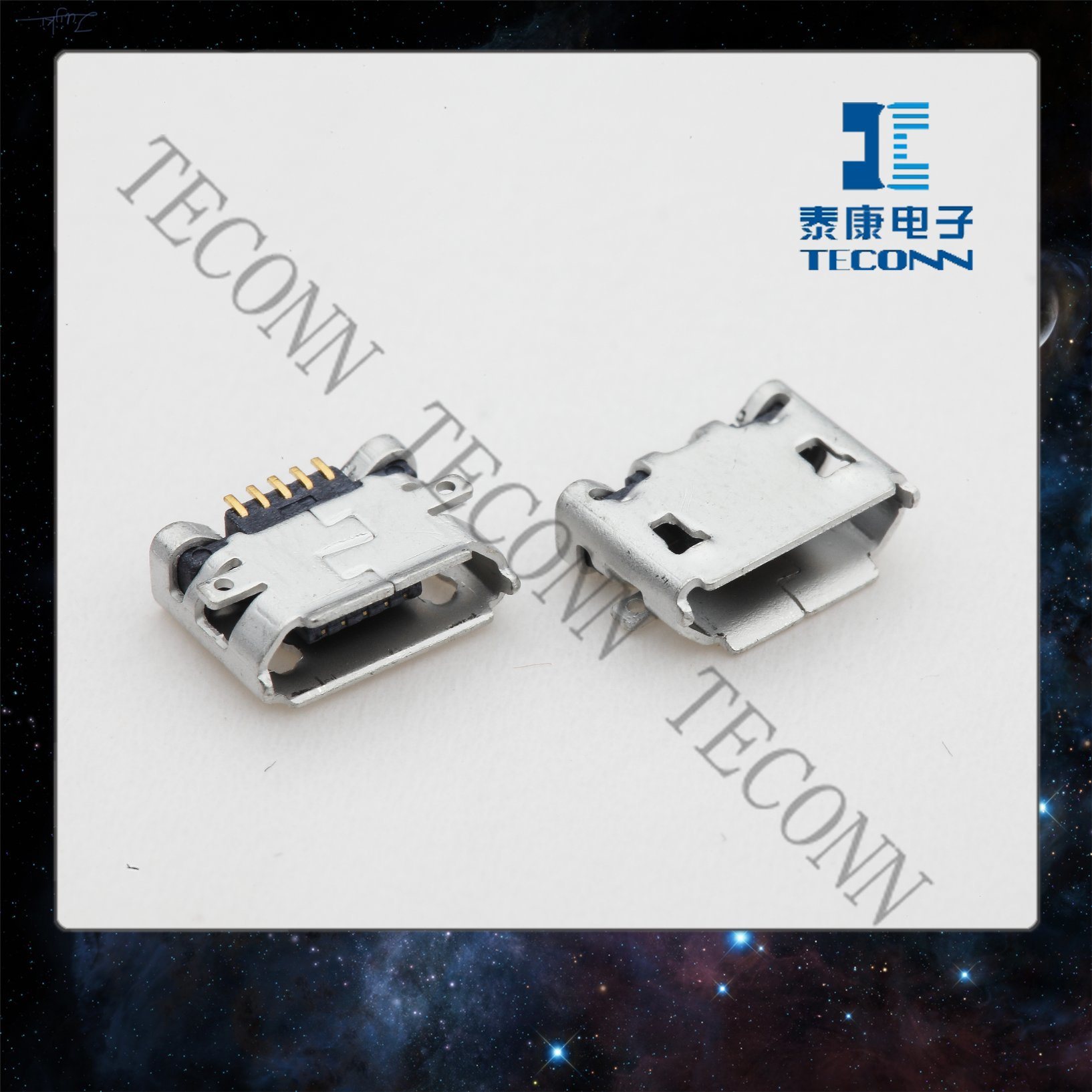 Micro USB 5pin Receptacle Connector