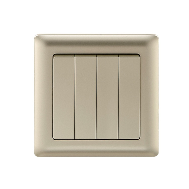 4 Gang 1 Way Electronic Wall Switch