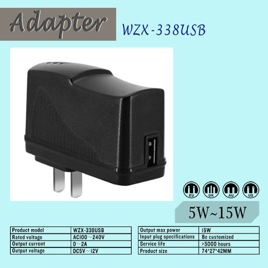 Universal 5V2a USB Wall Charger Adapter for iPhone 5/6/6s