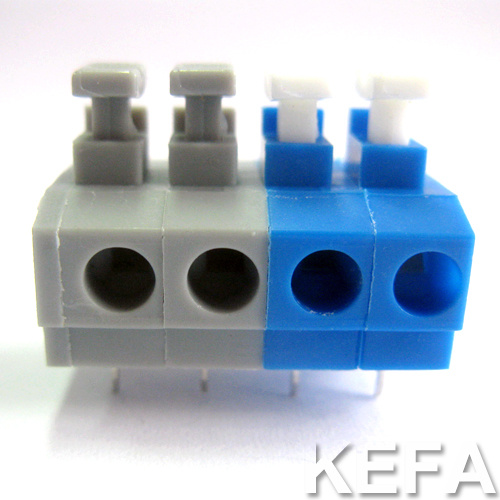 PCB Spring Terminal Block with Dual Row Pin Header