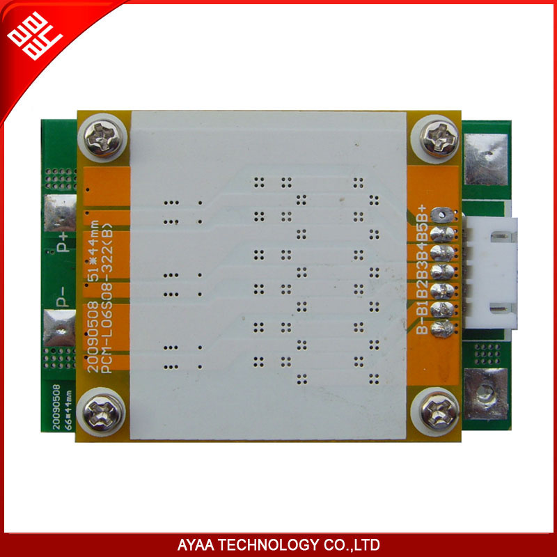 PCM for 6s Li-ion/ LiFePO4/ Lipo Battery Pack