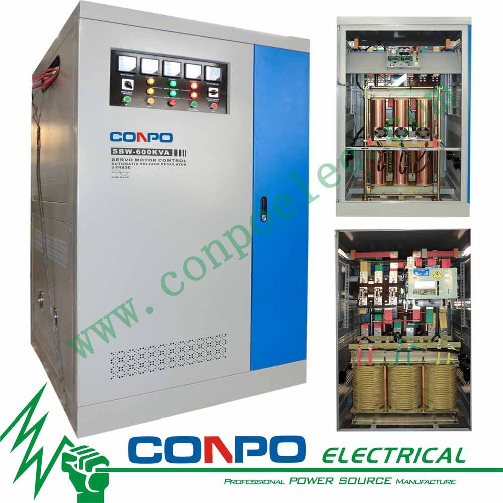 SBW-600kVA Full-Auotmatic Compensated Voltage Stabilizer/Regulator