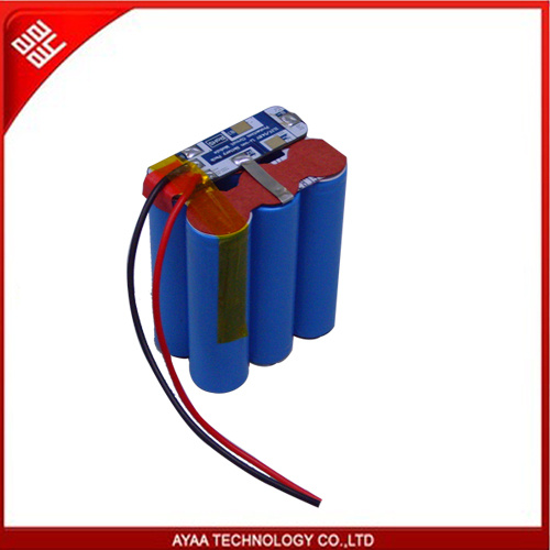 Rechargeable Li-ion Battery Pack: 11.1V/4.8ah with PCM 4A
