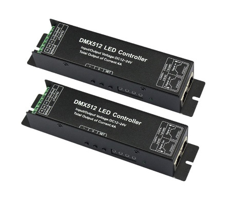144W DMX512 RGB Decoder with Digital Display