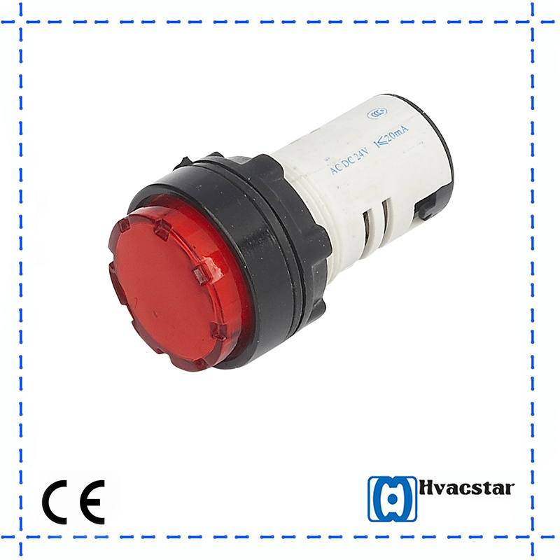 Red Round Head LED Indicator on/off Push Button Switch Light